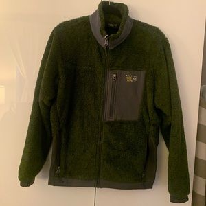 Mountain Hardware Fuzzy Green Jacket, Size Large